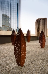 Roof Top Corten Steel Sculpture in a series